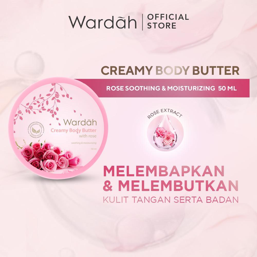 Wardah Creamy Body Butter 50ml | Deep Moisture with Vitamin E – Soft & Nourished Skin – Serba Ada