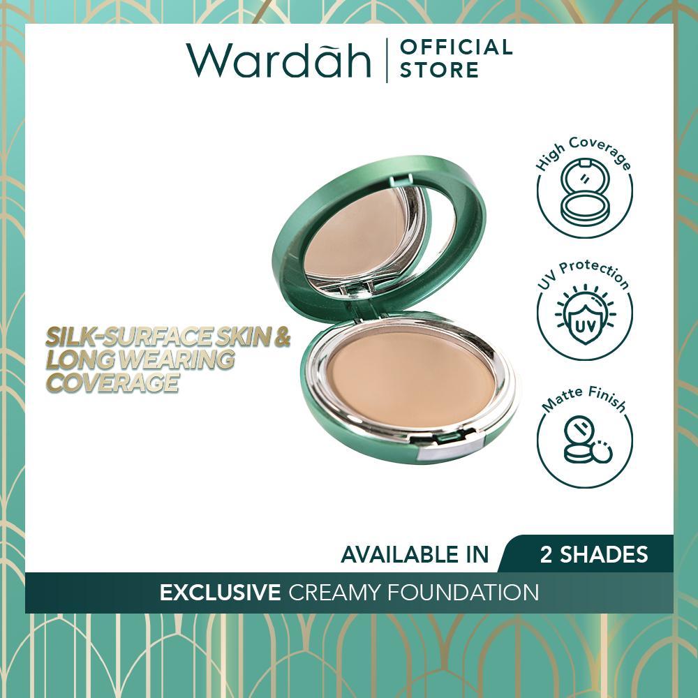 Wardah Exclusive Creamy Foundation | High Coverage | Long-Lasting | Smooth Finish Makeup Base |
