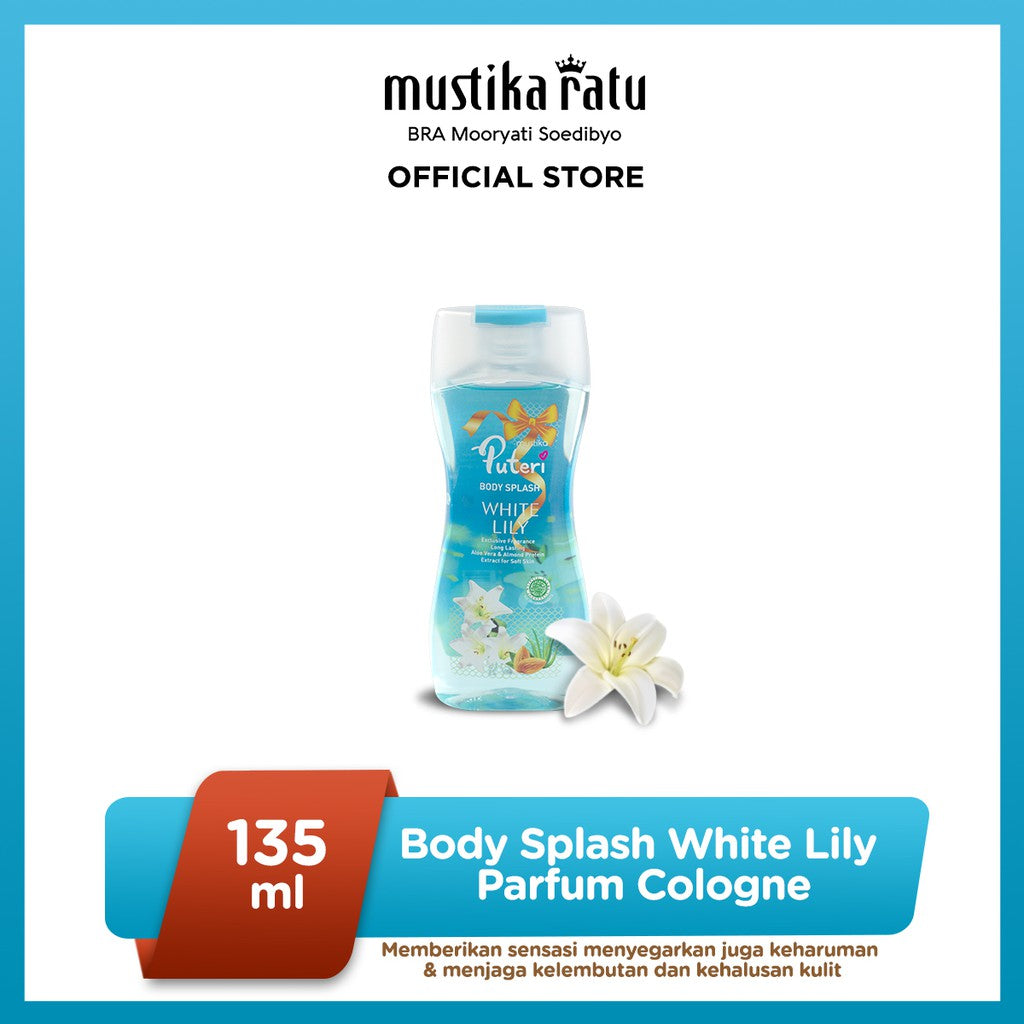 Mustika Puteri Body Splash White Lily 135ml Parfum Cologne
