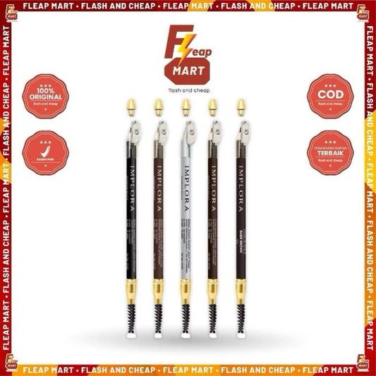 Implora BrowMate Duo – 2-in-1 Eyebrow Pencil & Brush (2.5g)