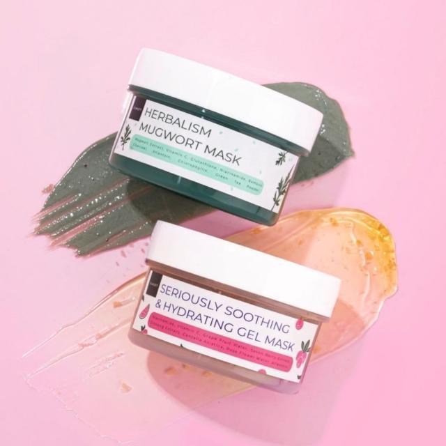 Scarlett Whitening Face Mask - Herbalism Mugwort & Soothing Gel for Seriously Soothing Skin Care