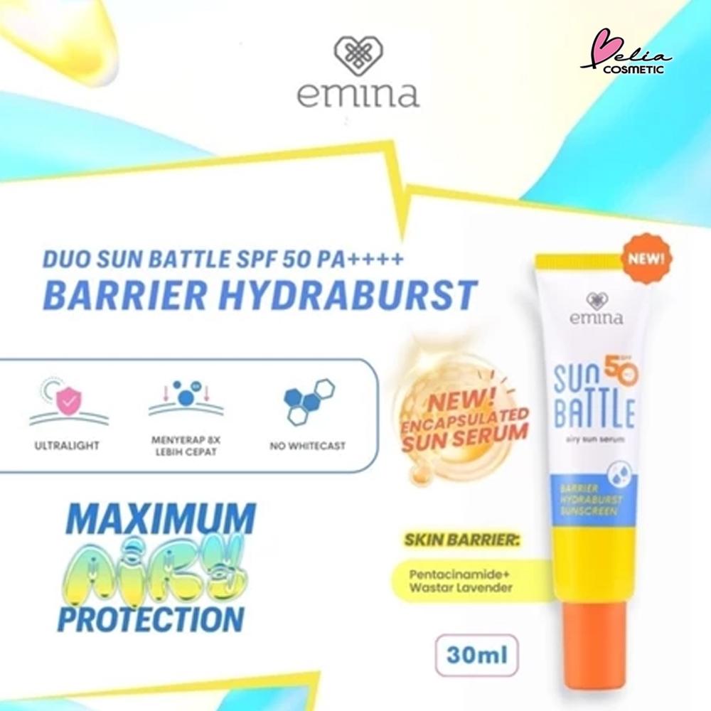 Emina Max Airy Sun Shield SPF 50 PA++++ | Lightweight Barrier + Cica for Acne-Prone Skin