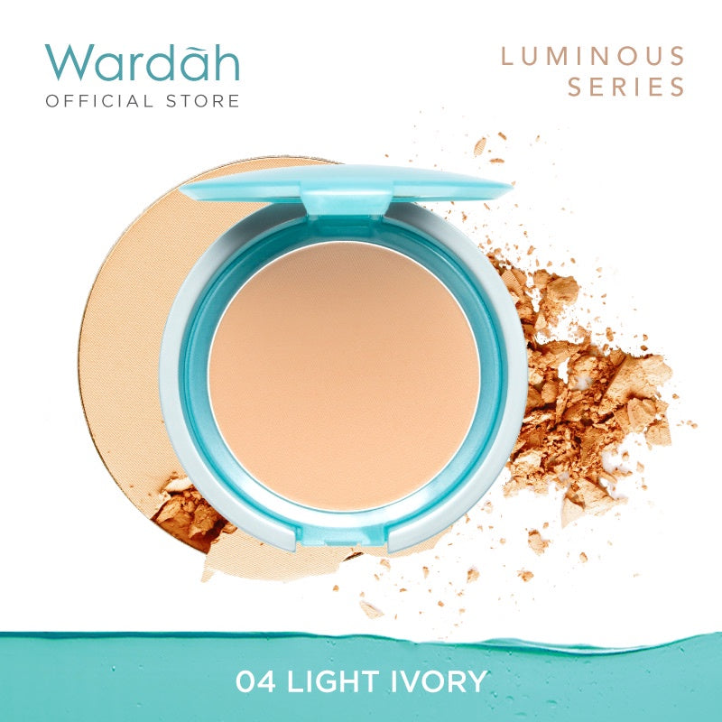 WARDAH Everyday Luminous Two Way Cake 12 g - Bedak Dengan Hasil Matte Yang Halus Ringan Dengan Kandungan Vit E - Oil Control Dengan Hasil Akhir Natural - Makeup - Cocok Dipakai dengan Cushion