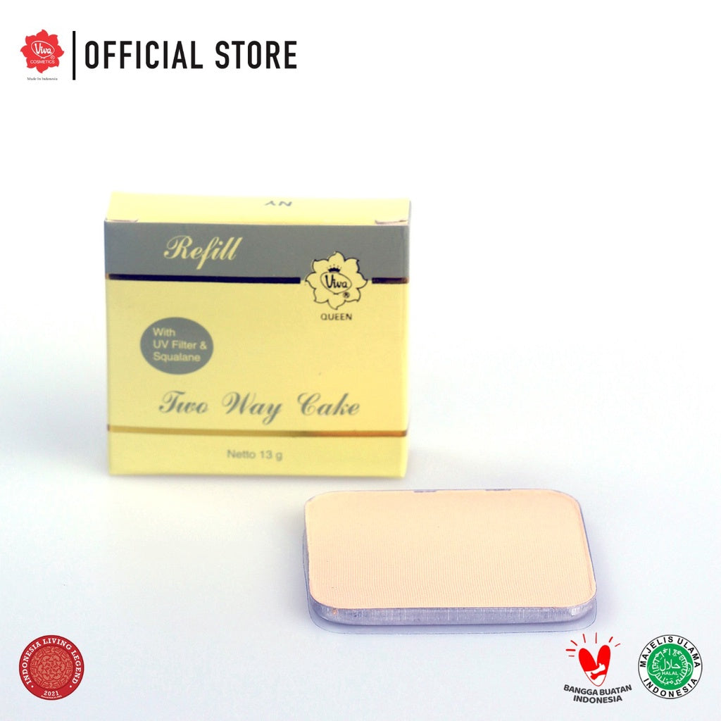 Viva Queen Refill Two Way Cake (UV FILTER) - tersedia 5 varian warna - 13 gr
