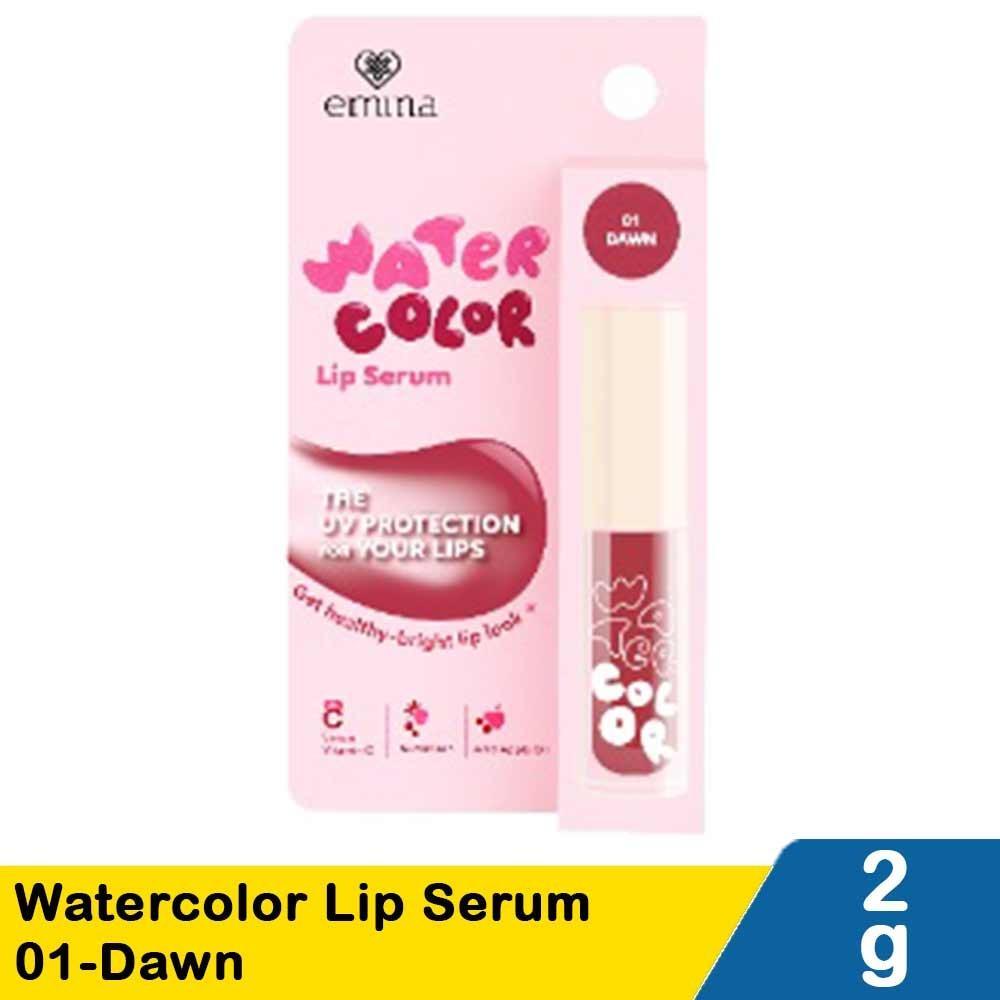 Emina Watercolor Lip Serum 2g – Lightweight Tint + Serum in 1 for Glowing, Hydrated Lips