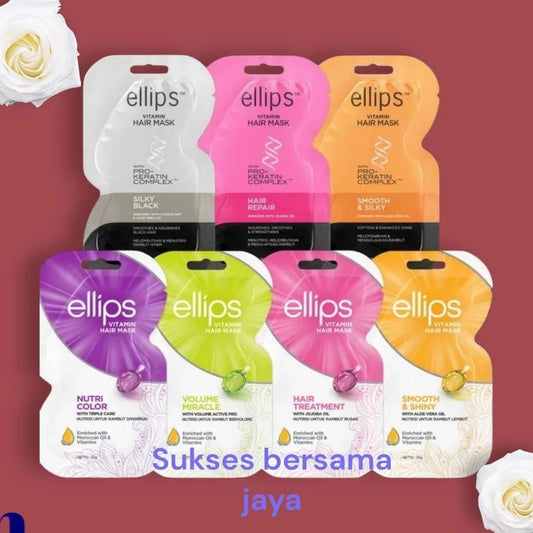 ELLIPS Vitamin Hair Mask Sachet Hair Repair 20gr | With Pro Keratin
