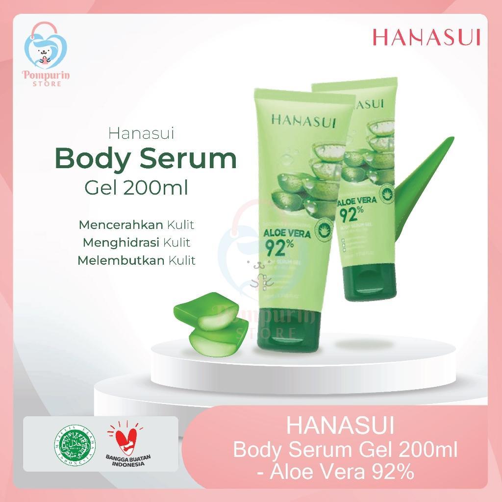 HANASUI Body Serum Gel 200 ml | Aloe Vera 92% for Smooth, Hydrated Skin
