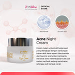 JGLOW Night Cream 12,5gr – Cerahkan Wajah, Atasi Flek & Jerawat, Anti Aging | BPOM Resmi