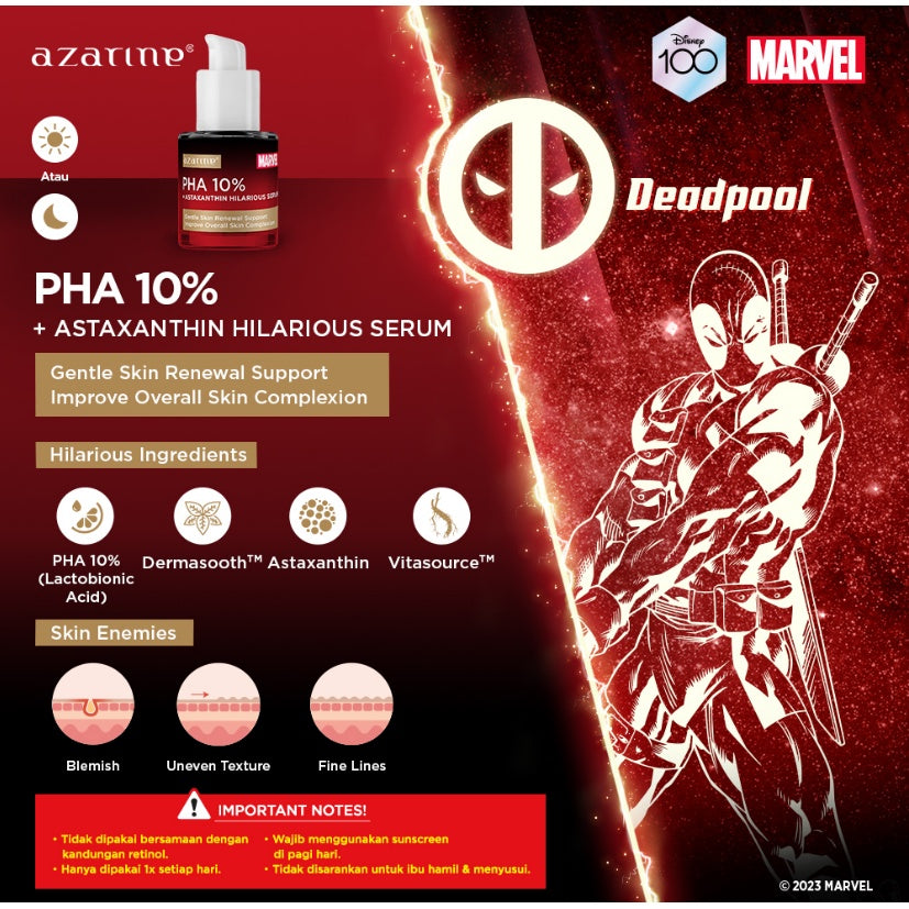 [Azarine x Marvel] PHA 10% + Astaxanthin Hilarious Serum 20ml