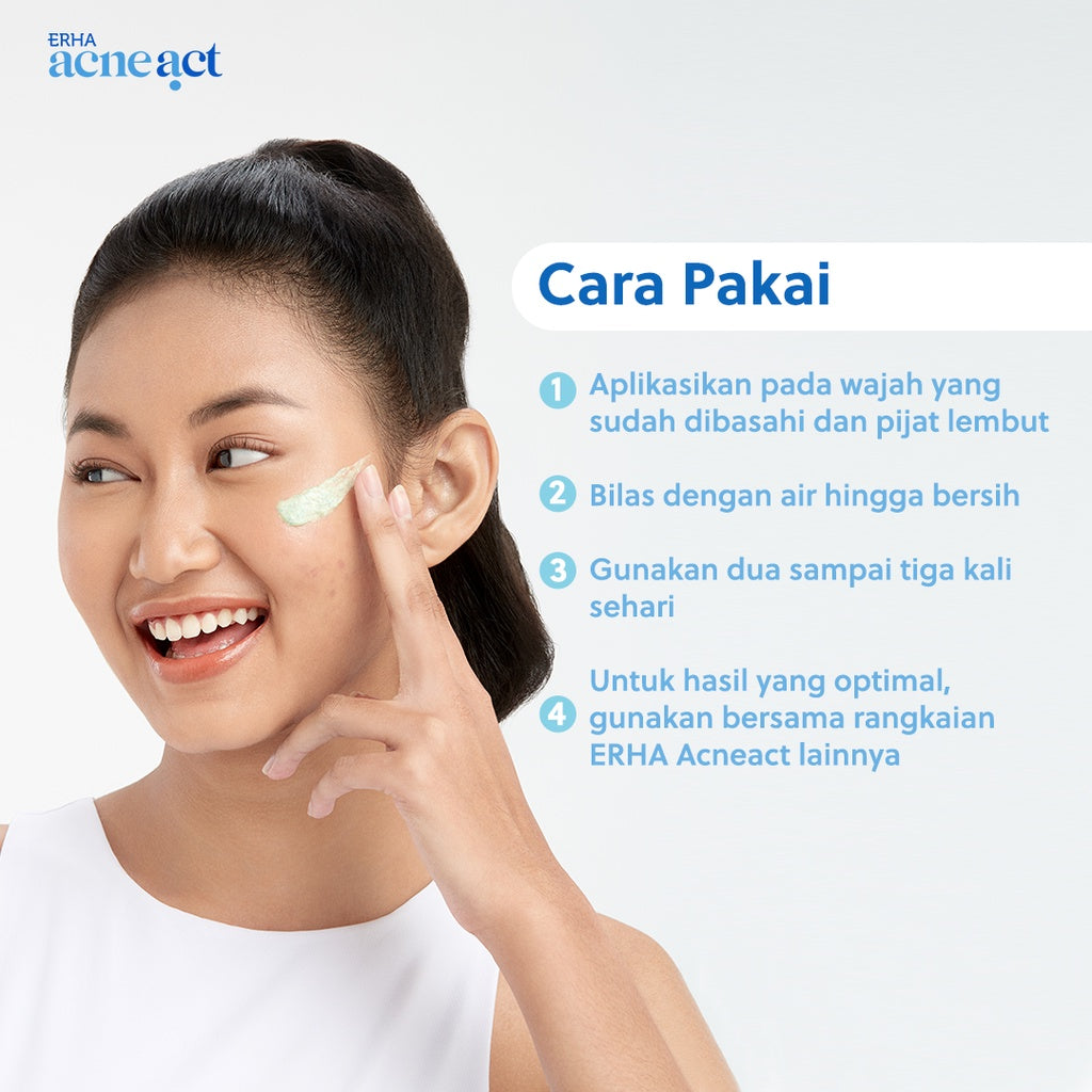 ERHA Twin Flame Acneact ACSBP Acne Cleanser Scrub Beta Plus 60g - Bundle Sabun Wajah Jerawat Berminyak