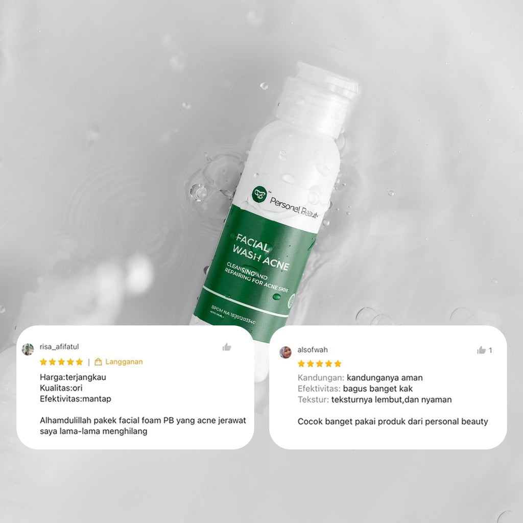 Personal Beauty Facial Wash Acne with Tea Tree Oil Cleaning & Repairing For Acne Skin