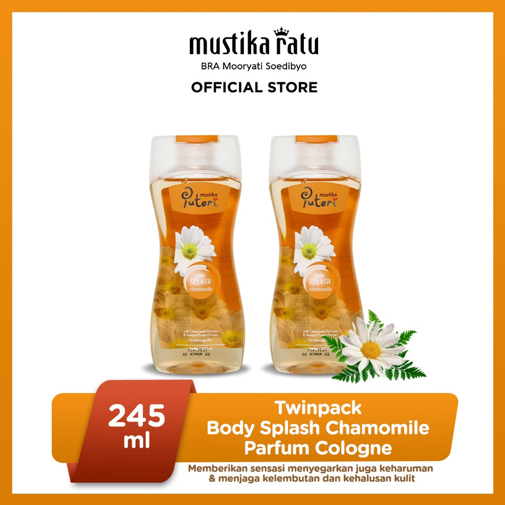 Mustika Puteri Twinpack Body Splash Chamomile 245ml parfum cologne