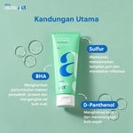 ERHA Twin Flame Acneact Low Ph Gentle Facial Wash Witch Hazel & BHA 100g - Sabun Wajah Anti Ketarik