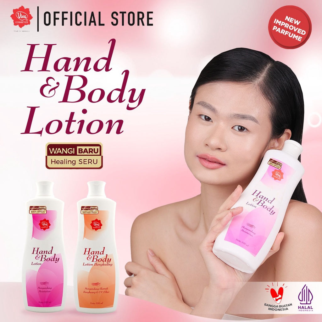 Viva Hand & Body Lotion Bengkuang with New IMPROVED Parfume (WHITENING & UV Filter) - 550ml