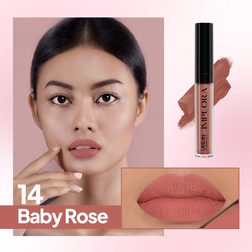 Implora Urban Lip Cream Matte | Lipstik Lipstick Approved by Prilly Latuconsina | Long-Lasting Bibir