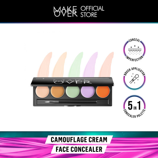 MAKE OVER Camouflage Cream Face Concealer 5X2 g - Concealer Palette