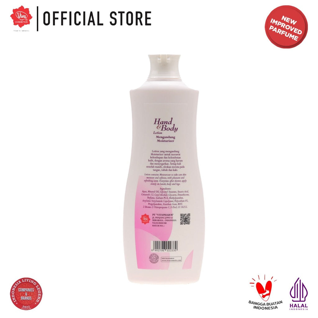 Viva Hand & Body Lotion with New IMPROVED Parfume - 550 ml