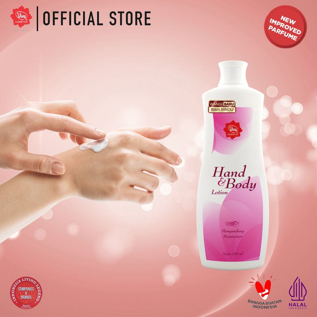 Viva Hand & Body Lotion with New IMPROVED Parfume - 550 ml