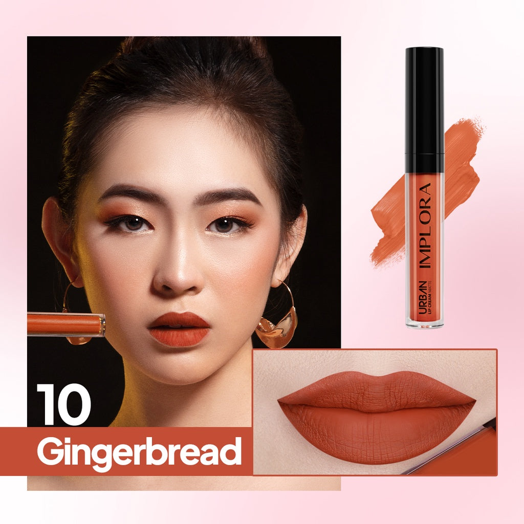 Implora Urban Lip Cream Matte | Lipstik Lipstick Approved by Prilly Latuconsina | Long-Lasting Bibir