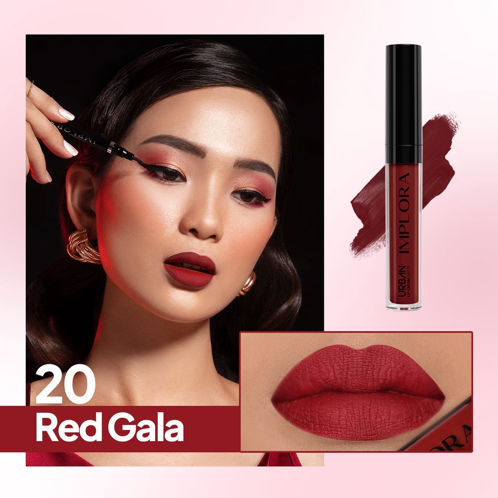Implora Urban Lip Cream Matte | Lipstik Lipstick Approved by Prilly Latuconsina | Long-Lasting Bibir