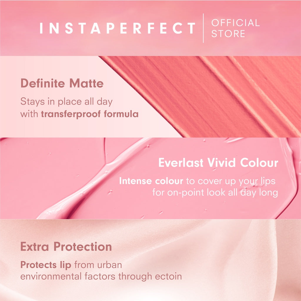 [NEW] Instaperfect Everlast Intense Matte Liquid 4.2 g - Longlasting Lip Cream (Transferproof, Tahan Lama 12 Jam)