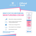 Emina Bright Stuff for Acne Prone Skin Moisturizing Cream 20 mL - Pelembab Mencerahkan Wajah dan Untuk Kulit Mudah Berjerawat