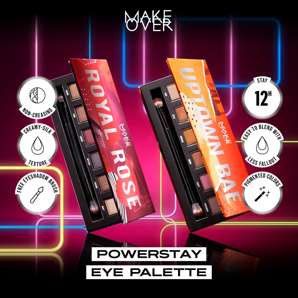 MAKE OVER Powerstay  Eye Palette 12 x 0.4 g - Eye Shadow Palette