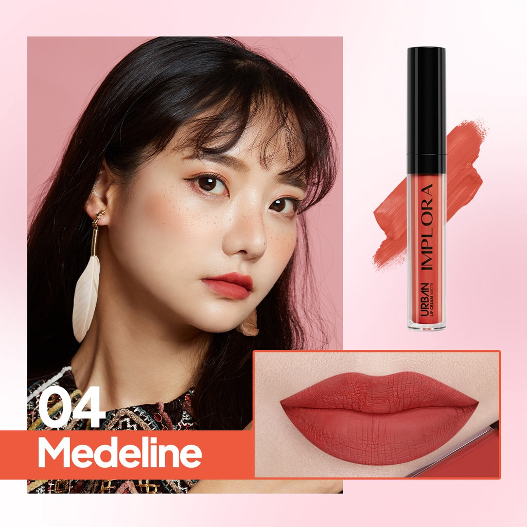 Implora Urban Lip Cream Matte | Lipstik Lipstick Approved by Prilly Latuconsina | Long-Lasting Bibir