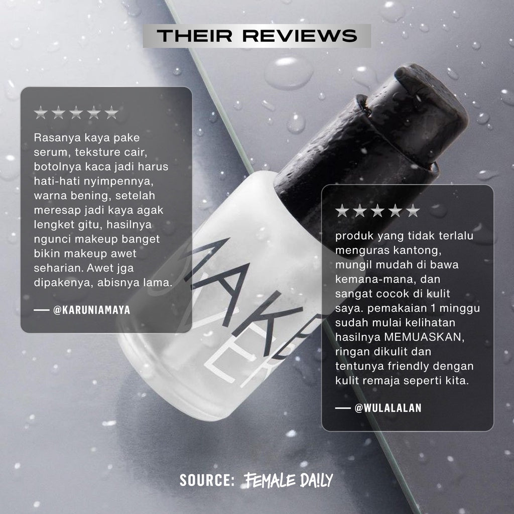 MAKE OVER Hydration Serum - Primer Hydrating Base Makeup Pelembab Cocok Semua Jenis Kulit Tidak Berwarna Tahan Lama Cepat Meresap Non-Comedogenic BEST SELLER