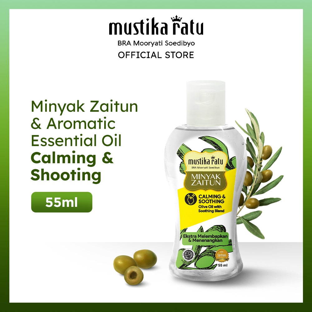 Mustika Ratu Minyak Zaitun 55 ml & Aromatic Essential Oil - Calming & Soothing