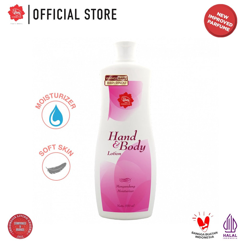 Viva Hand & Body Lotion with New IMPROVED Parfume - 550 ml