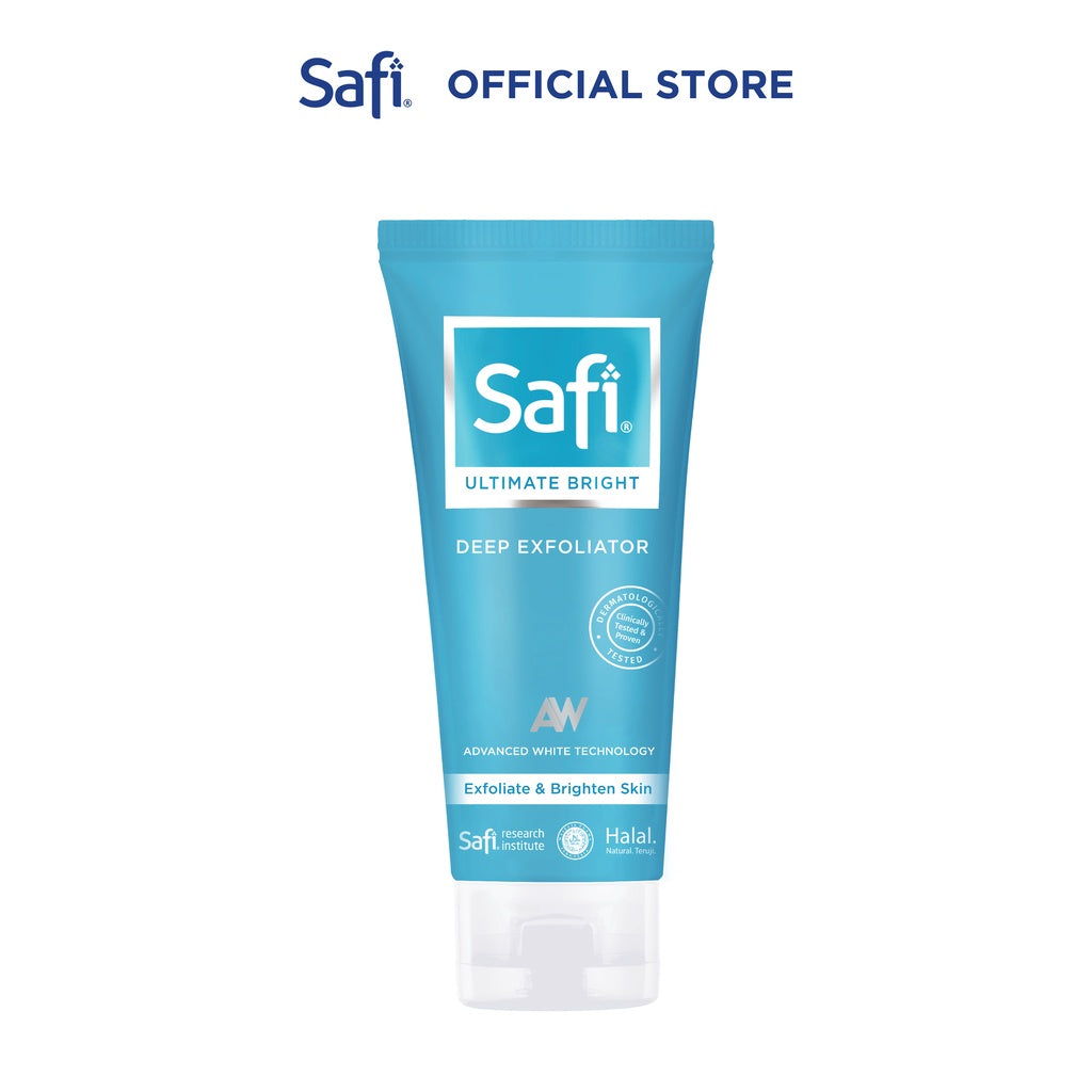 SAFI ULTIMATE BRIGHT DEEP EXFOLIATOR 100GR - Pembersih Wajah