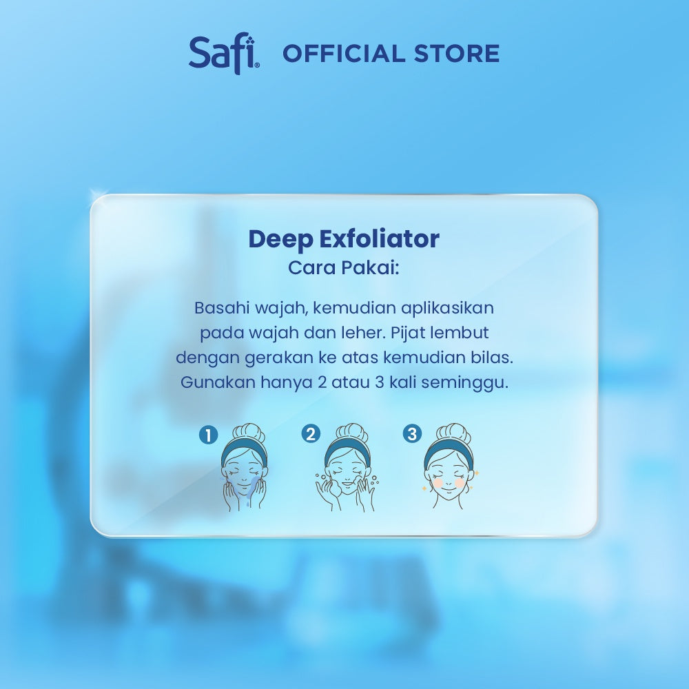 SAFI ULTIMATE BRIGHT DEEP EXFOLIATOR 100GR - Pembersih Wajah