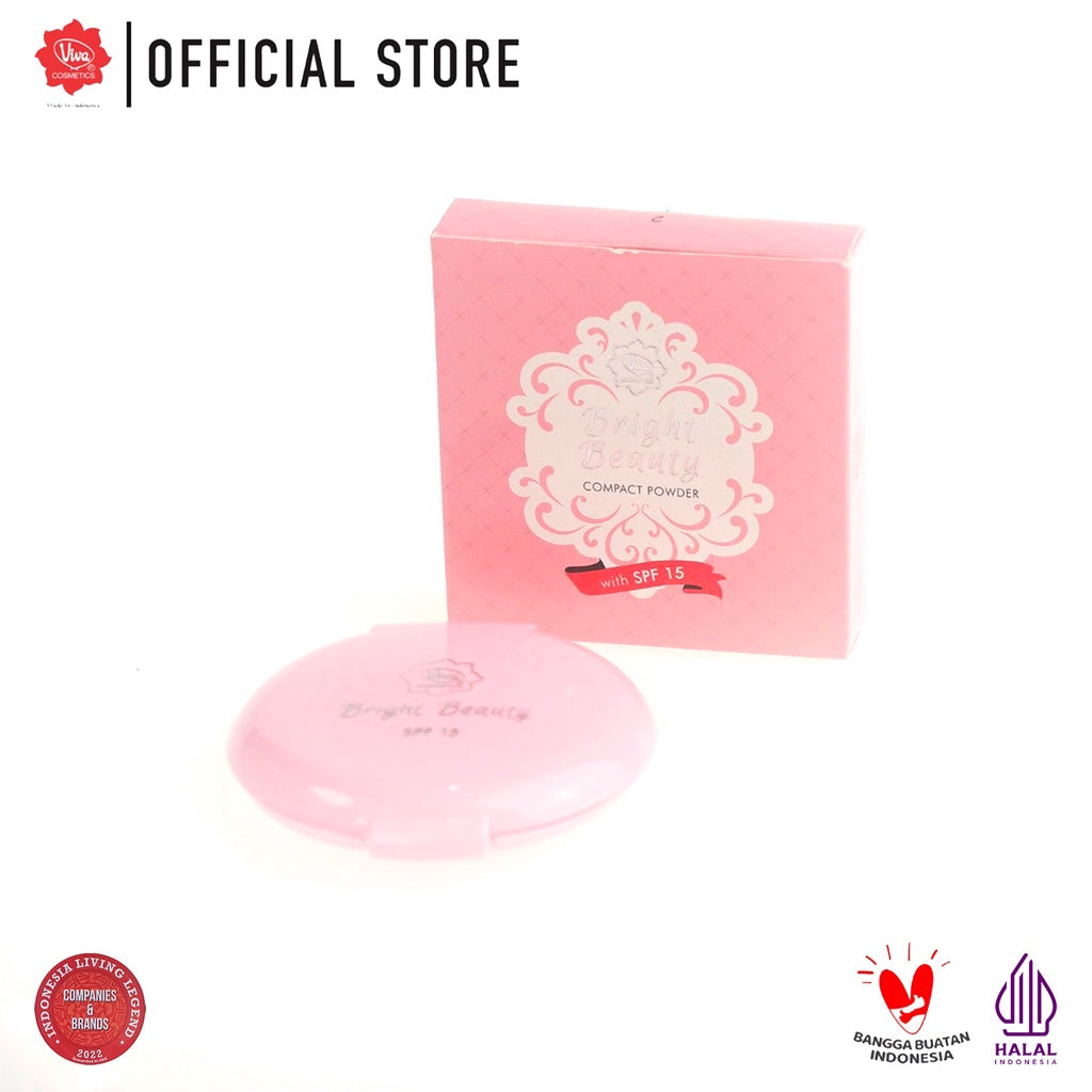 Viva Bright Beauty Compact Powder with SPF 15 (tersedia 3 varian warna)