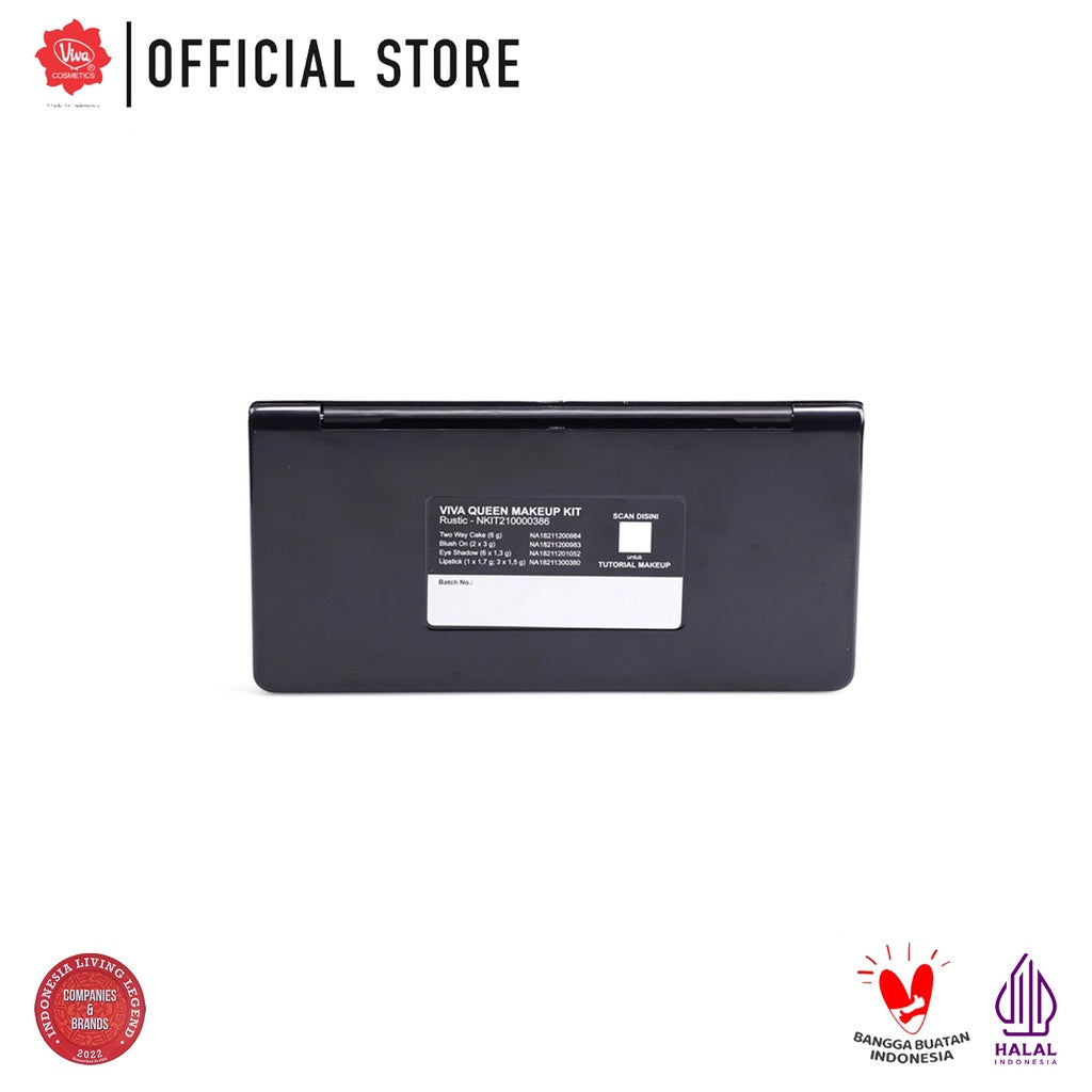 Viva Queen Make Up Kit Romantic - 4 in 1 TWO WAY CAKE, BLUSH ON, EYE SHADOW & LIPSTICK (tersedia 5 koleksi warna)