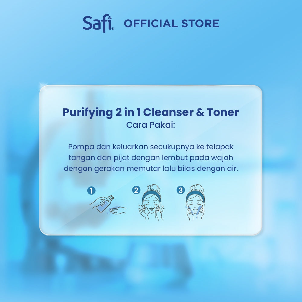 Safi Ultimate Bright 2in1 Cleanser & Toner 150ml - Foam Cleanser