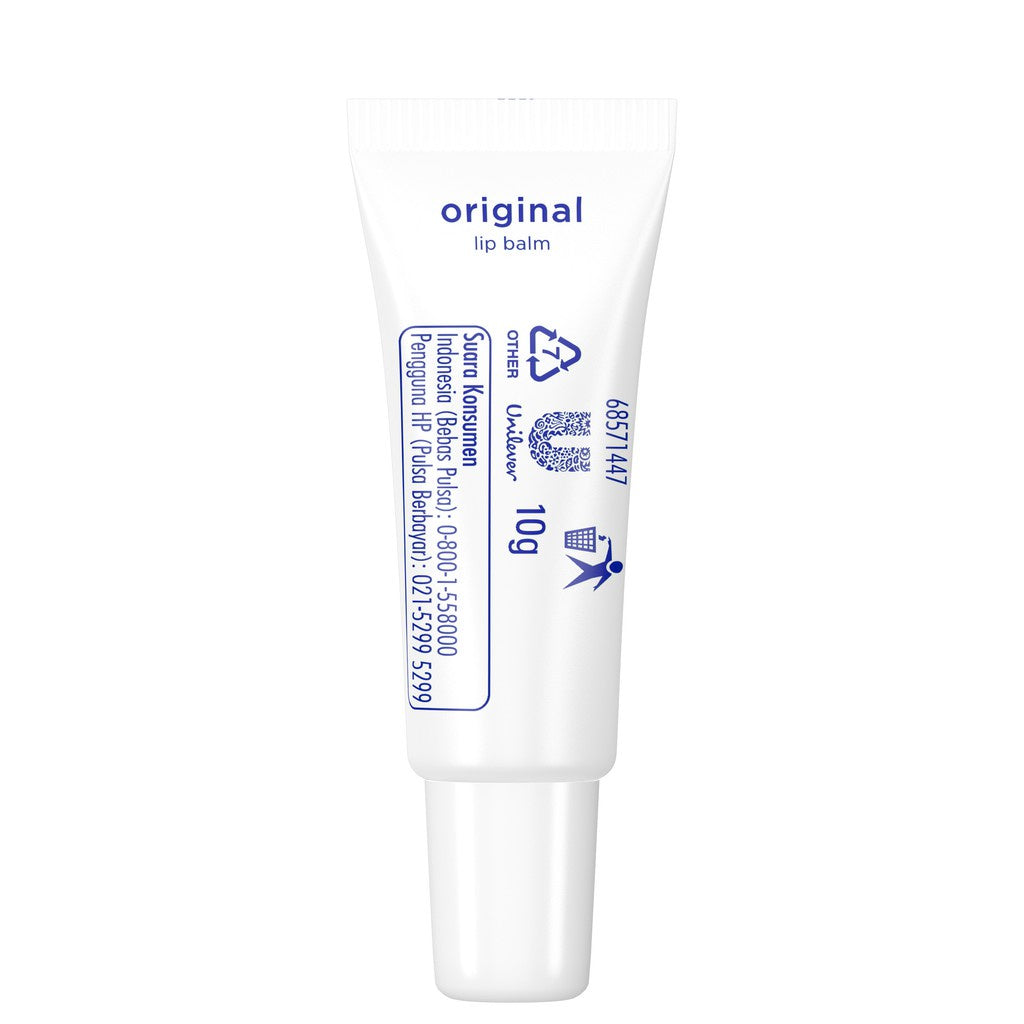 Vaseline Lip Care ORIGINAL Tinted Lip Balm Tube 10gr - Pelembab Bibir