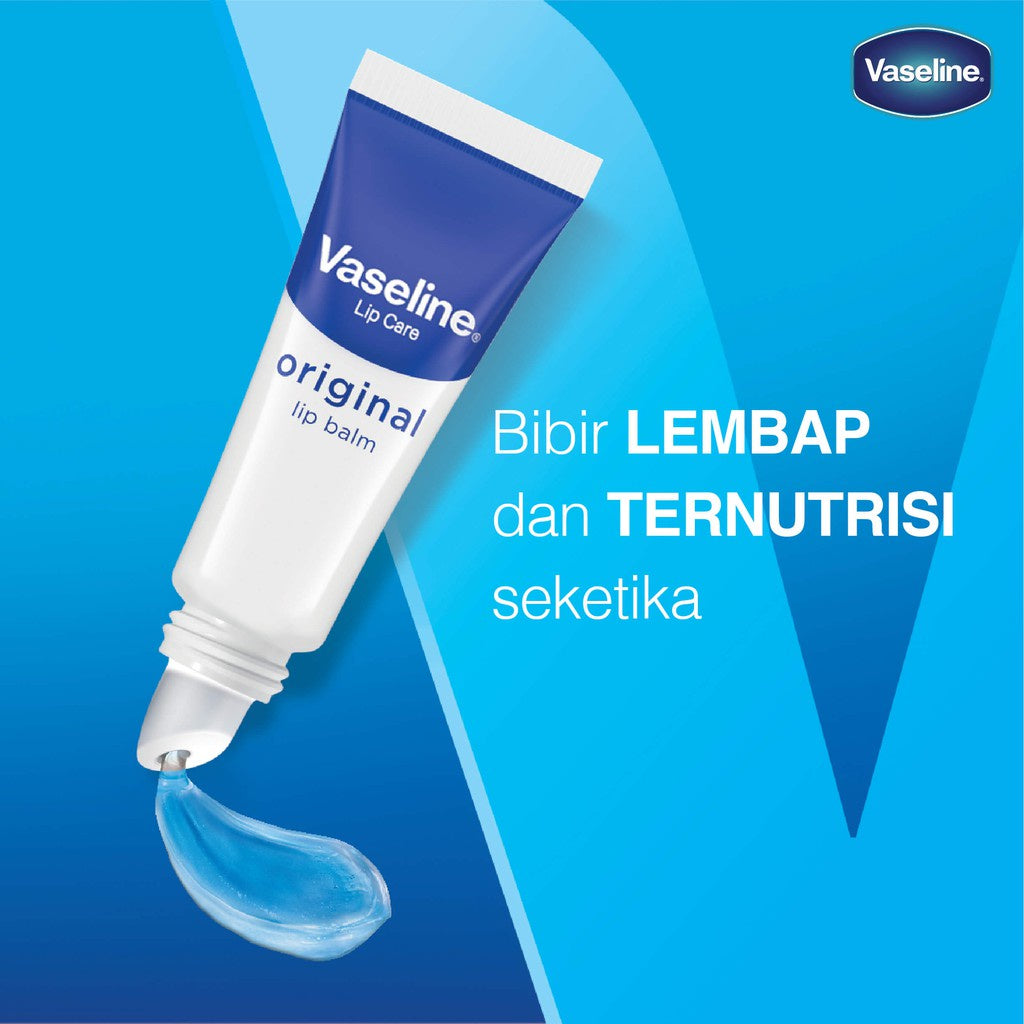 Vaseline Lip Care ORIGINAL Tinted Lip Balm Tube 10gr - Pelembab Bibir