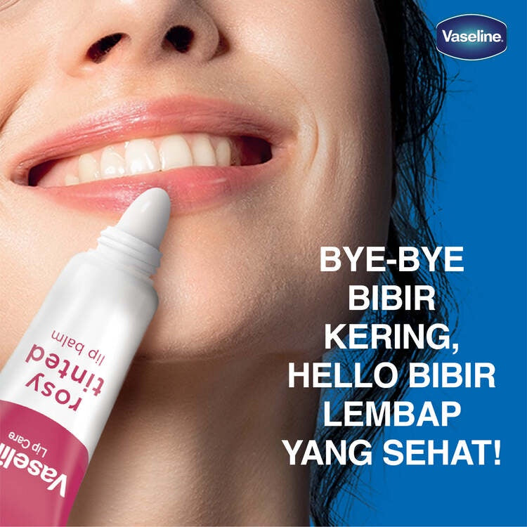 Vaseline Lip Care ROSY Tinted Lip Balm Tube 10gr - Pelembab Bibir