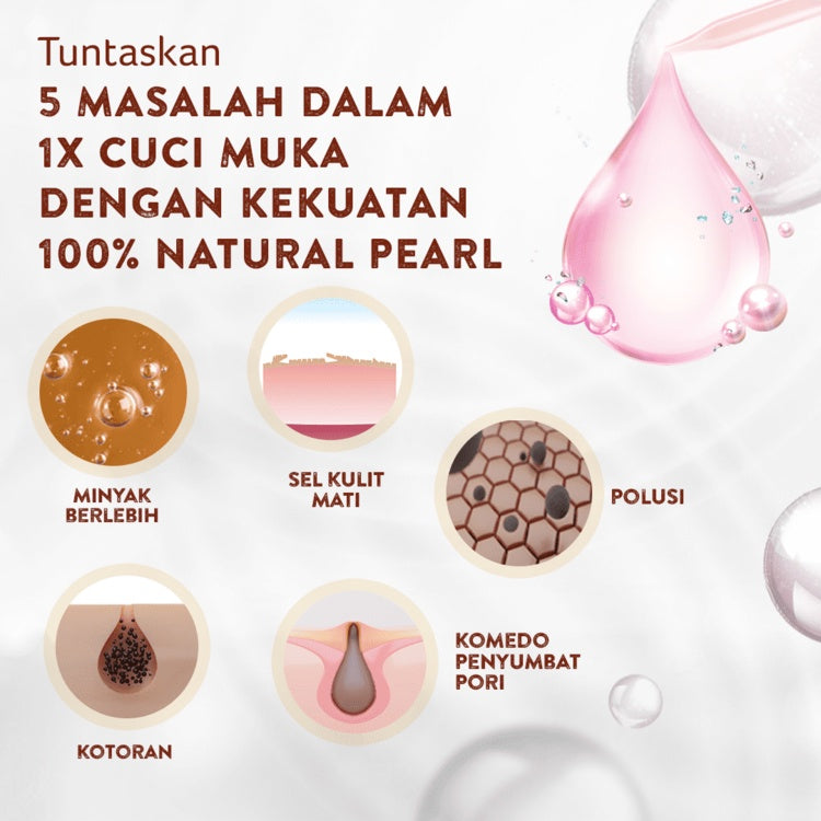 CITRA FACE WASH WAJAH CERAH GLOWING BENING PEARLY GLOW SABUN MUKA PENCERAH WAJAH 100G