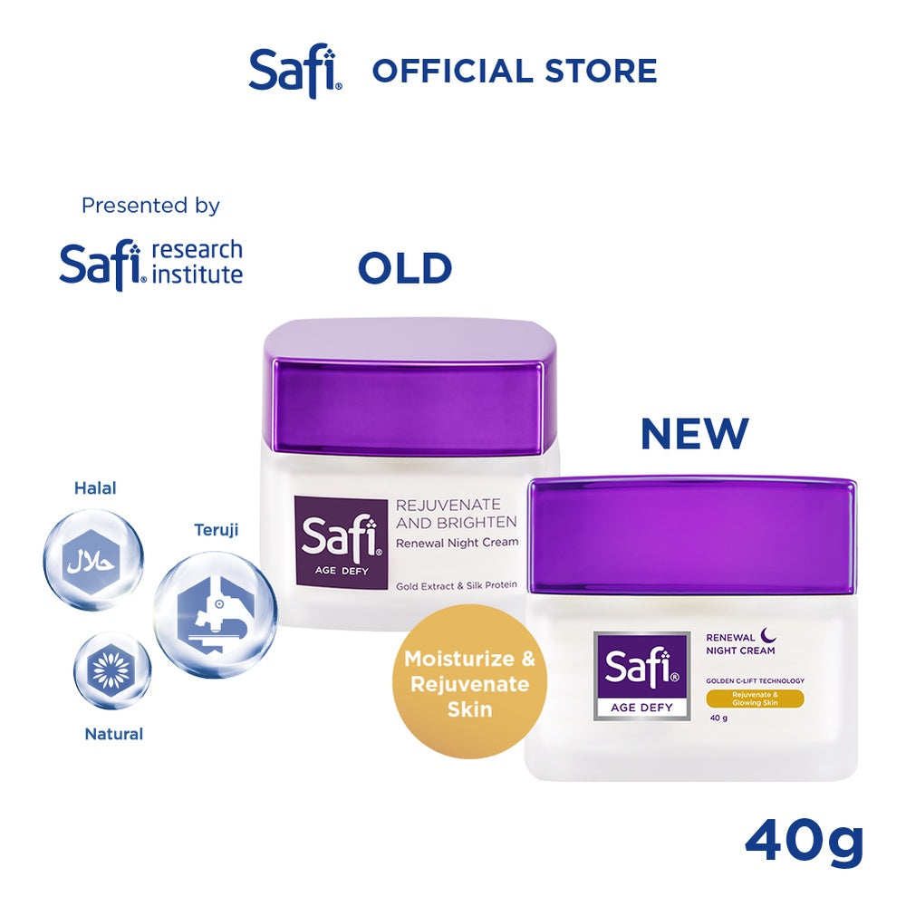 Safi Age Defy Anti Aging Renewal Night Cream 40 gr - Perawatan Wajah