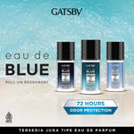 GATSBY Eau De Blue Deodorant Roll On - Earth Code