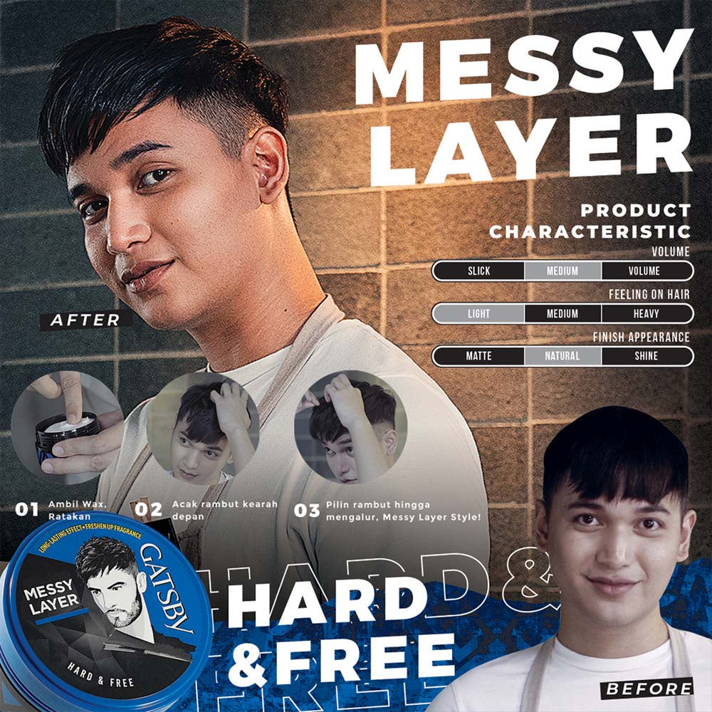 GATSBY Styling Wax Hard & Free 75 gr