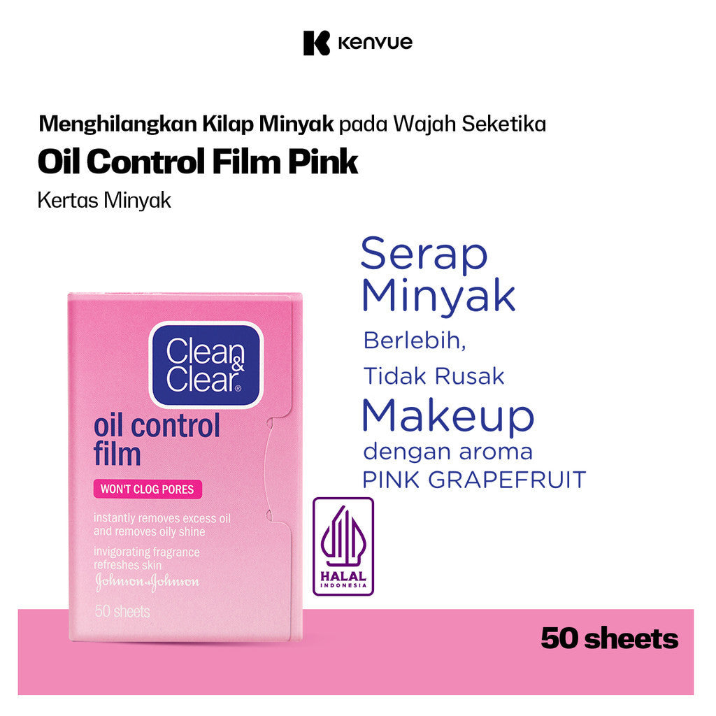 Clean & Clear Oil Control Film Face Paper Kertas Minyak Wajah 50s
