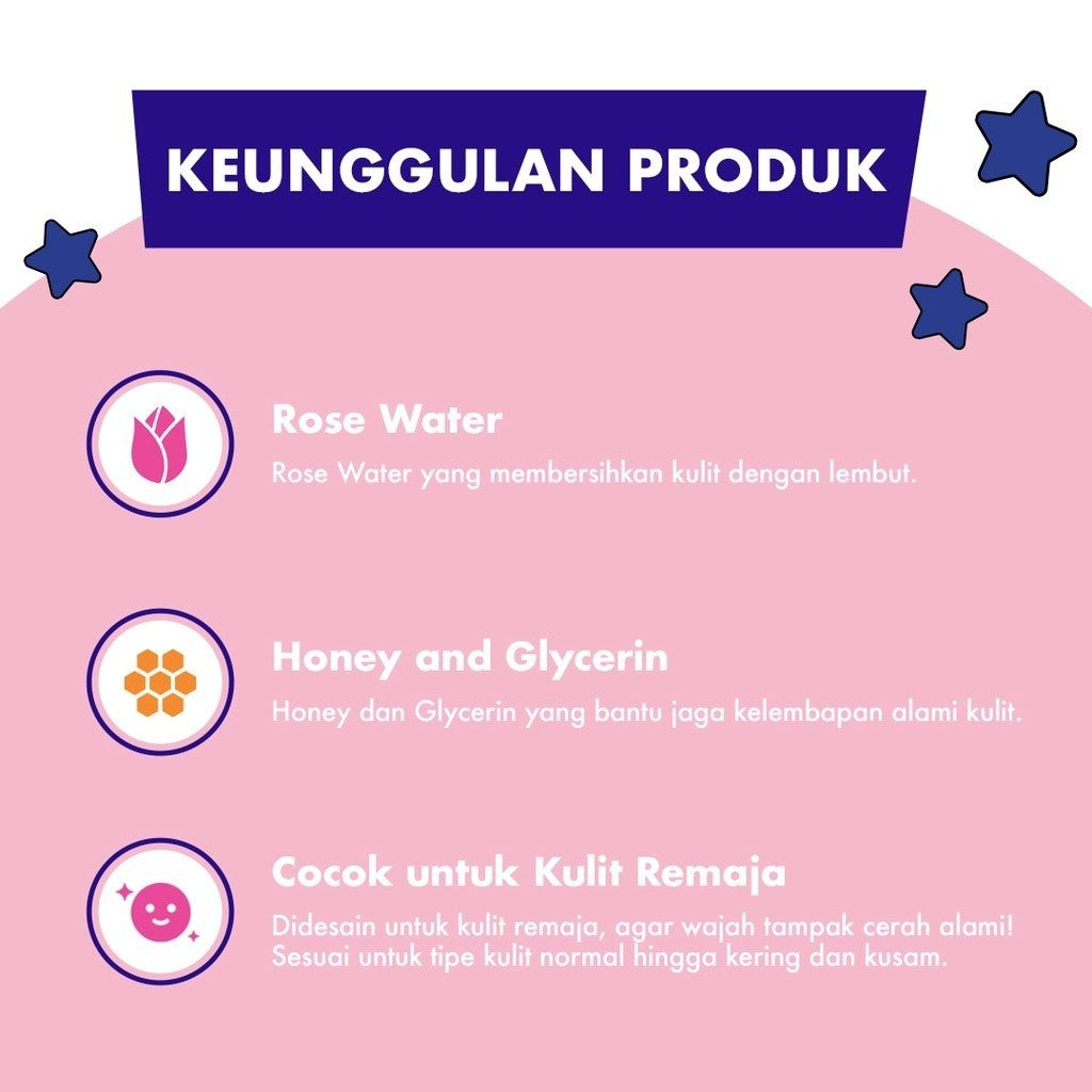 Clean & Clear Natural Bright Face Wash Sabun Cuci Muka Pembersih Pencerah Wajah 50ml