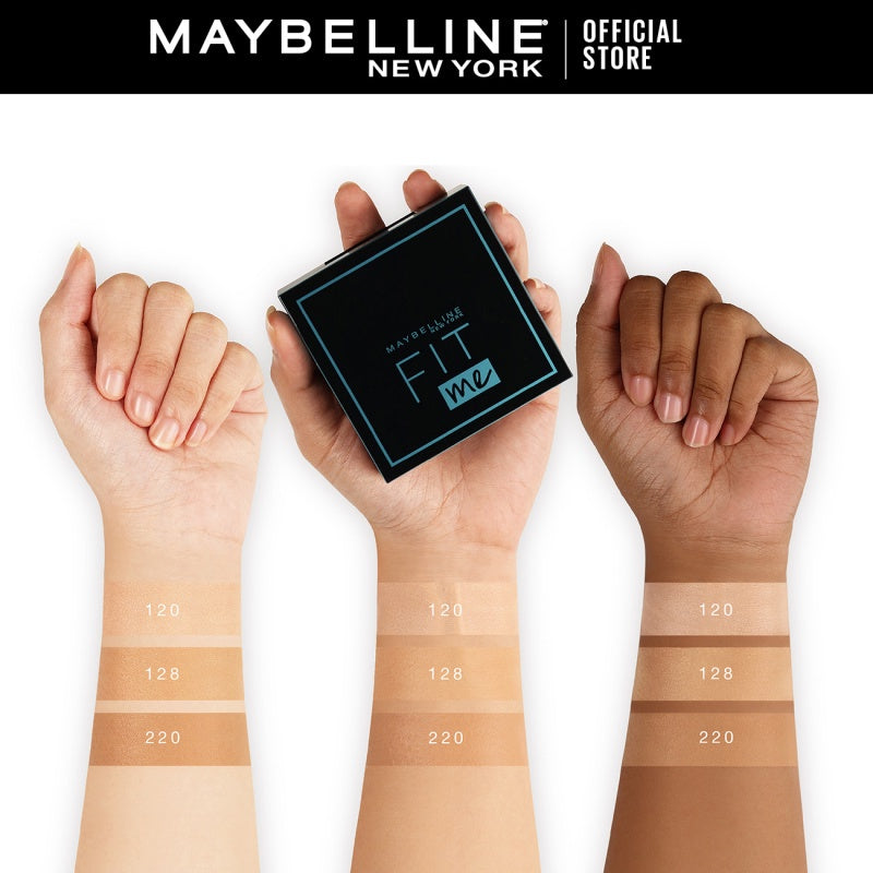 MAYBELLINE OFFICIAL Fit Me Matte+Poreless Cushion Foundation 14gr - Makeup Ringan Full Coverage Oil Control tahan hingga 20HR