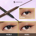 SOMETHINC Velvet Sugar Kohl Waterproof Gel Eyeliner - Eyeliner Pensil Warna Hitam & Gold Mudah Digunakan Pemula