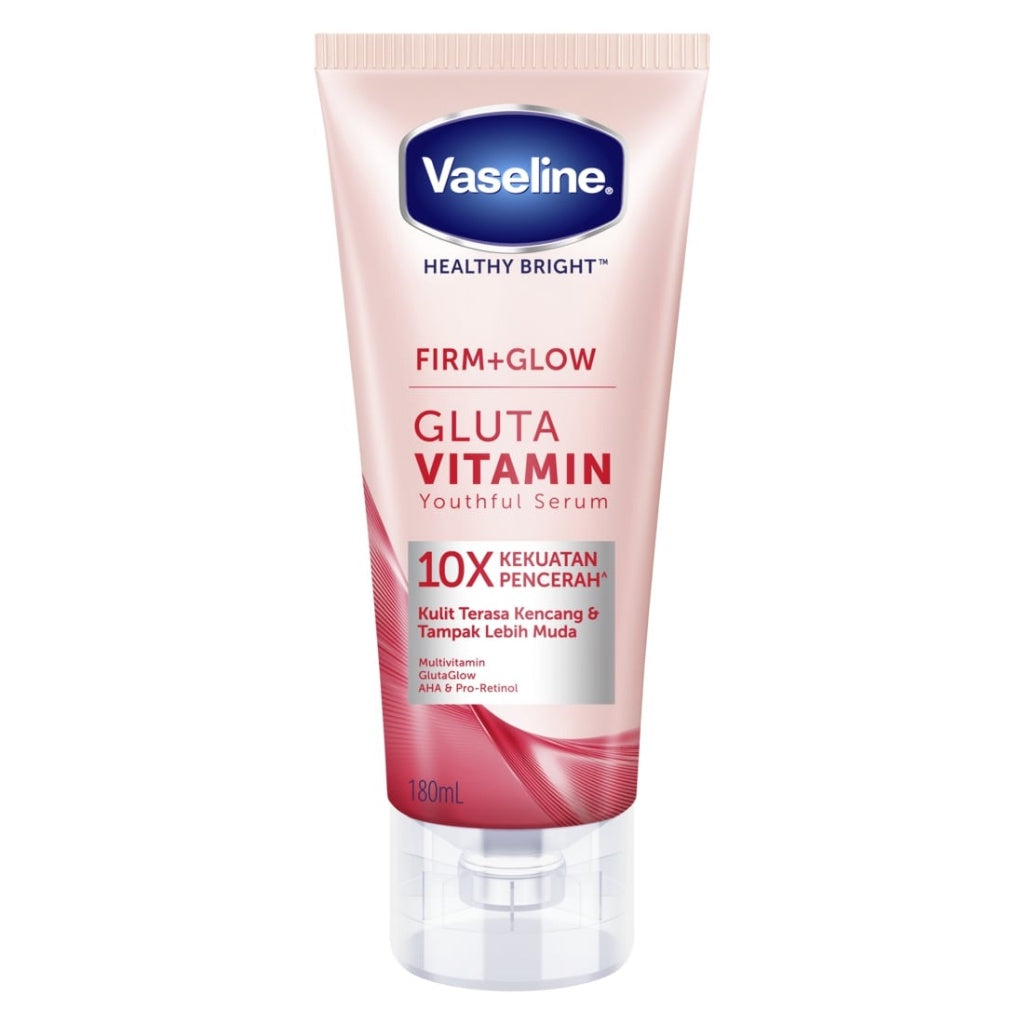 VASELINE FIRM GLOW GLUTA VITAMIN YOUTHFUL SERUM AHA PRO-RETINOL 180ML - body serum