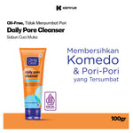 Clean & Clear Daily Pore Cleanser Sabun Cuci Muka Pembersih Wajah Komedo 100gr