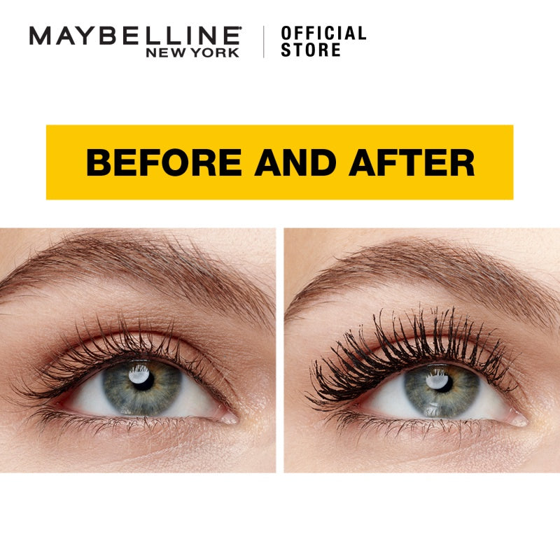 MAYBELLINE OFFICIAL Volume Express The Colossal Waterproof Mascara Make up - 9.2ml Maskara Makeup Eye Kolagen Bulu Mata Tebal Superstay Matte Vinyl Ink